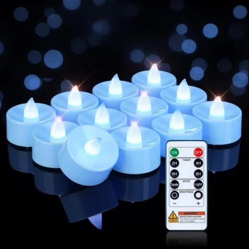 Alternative view of 24-Pack Remote Flameless LED Battery Tea Light Candles, 400+Hrs