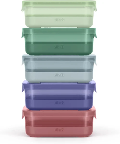Alternative view of 3.7 Cup Plastic Meal Prep Containers, 10 Pc, 5 Pack, Elderberry