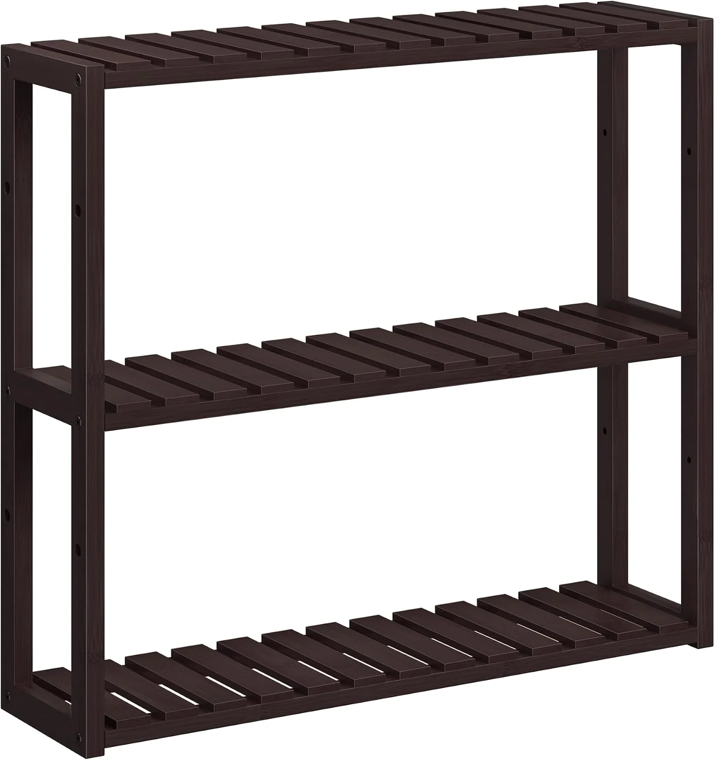Bamboo Bathroom Shelf, 3-Tier Adjustable Plants Rack - Image 2
