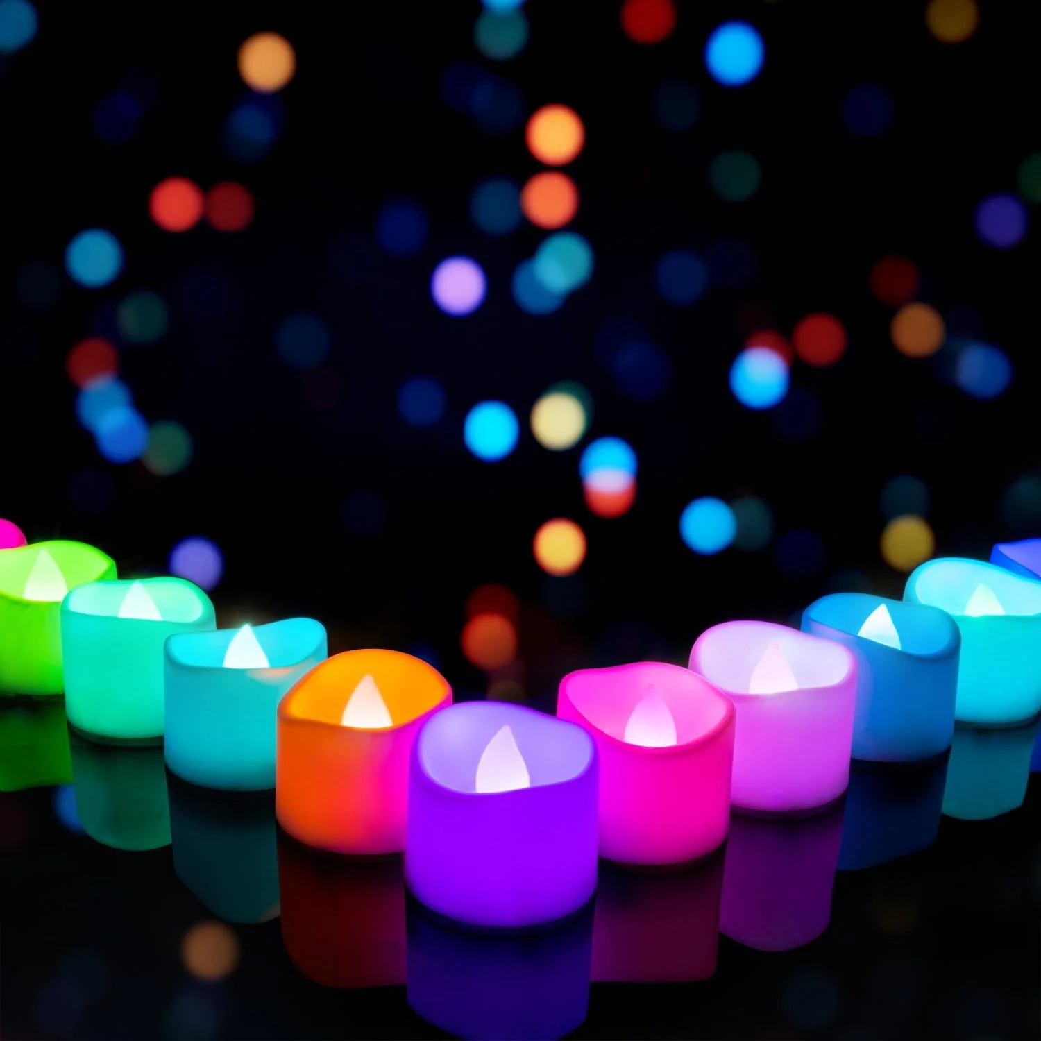 50-Pack Flameless Tea Lights Candles Battery Operated, 200+ Hours - Image 4