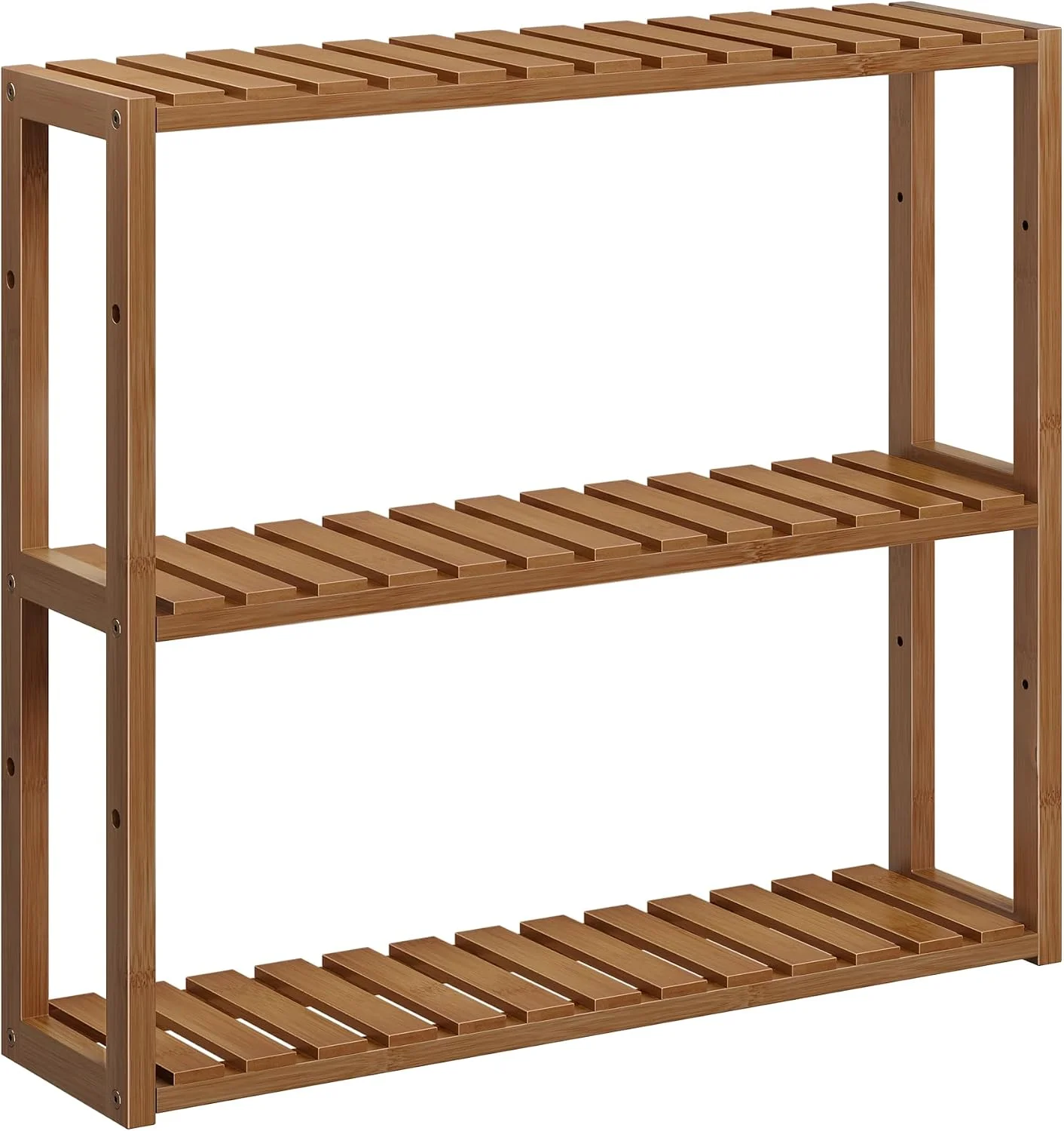 Bamboo Bathroom Shelf, 3-Tier Adjustable Plants Rack - Image 7
