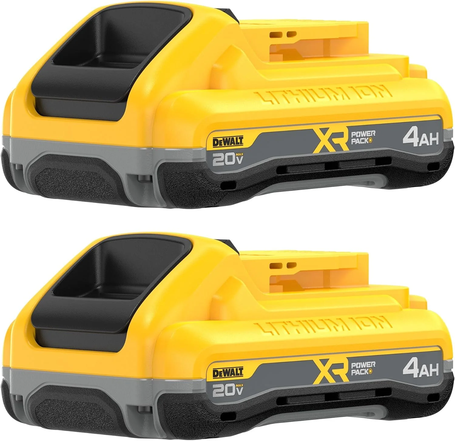 20V MAX* XR Battery, 4.0-Ah, 2-Pack (DCB204-2), Black - Image 2