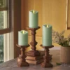 Candle Co. Flameless Moving Flame Pillars, Unscented Wax Melted Edge, AA Batteries