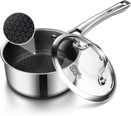 Alternative view of Sauce pan with lid, 1.5 Quart Hybrid Nonstick Sauce pan