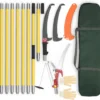 Extendable Long Handle Pole Saw with Blade and Branch Scissors