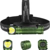 Perun 3 Headlamp Rechargeable, Red Light, Waterproof, Orange