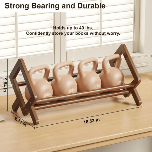 Alternative view of Stable Desktop Bookshelf, Bamboo Under Desk Bookshelf, Book Rack