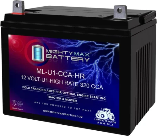 Alternative view of '-12 Volt, 320 CCA, Nut and Bolt (NB) Terminal, Rechargeable SLA AGM High Rate Series Battery
