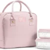 Fresh Bloomington Lunch Bag for Women - Insulated Large Lunch Box for Work with Containers, Leak-Resistant, Stain-Resistant, Zipper Closure