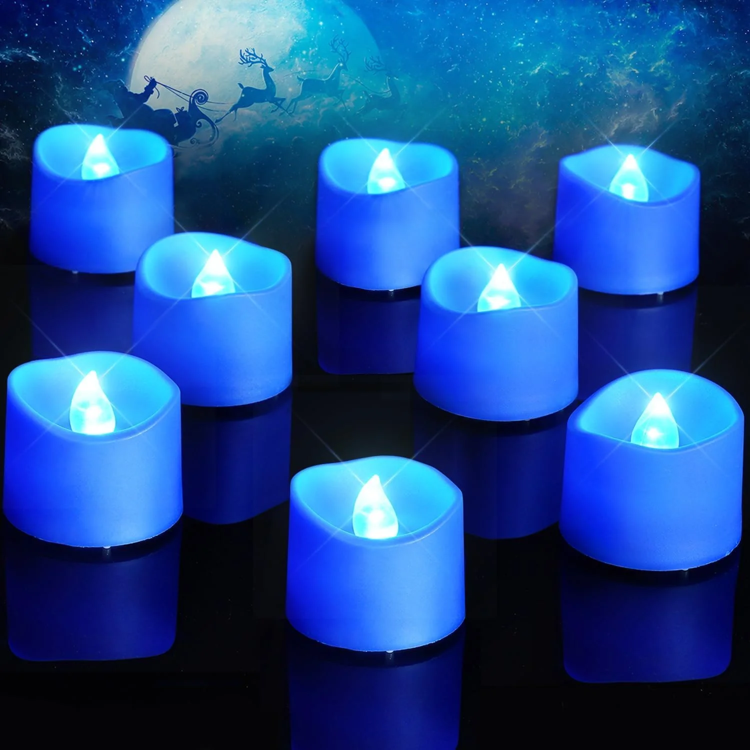 50-Pack Flameless Tea Lights Candles Battery Operated, 200+ Hours - Image 3