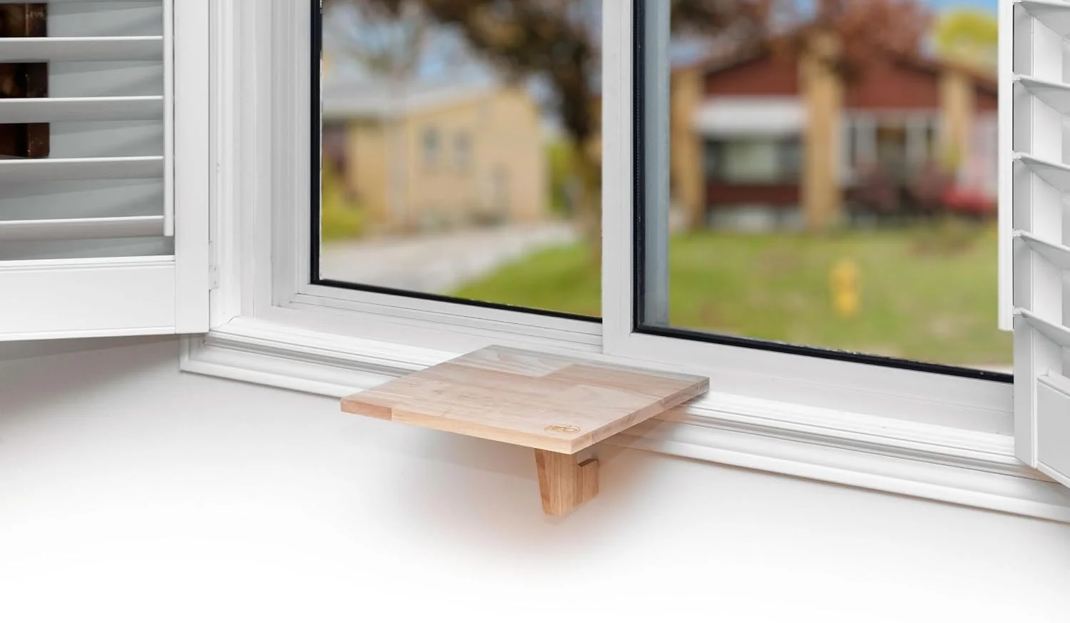 Furnishes Original SillMate Window Plant Shelf, 21.25 Sill Shelf for Plants - Verify Sizing First - Cat Perch - Renter Friendly No Drilling/Damage - Sill Extender for Plants - Window Table