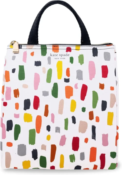 Alternative view of Spade New York, Portable Soft Cooler Lunch Bag with Silver Insulated Interior Lining and Storage Pocket, Joy Dot