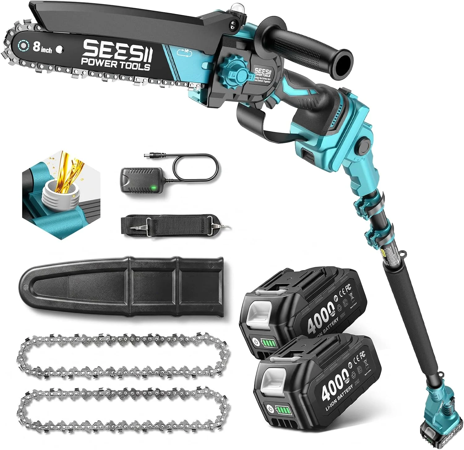 2-in-1 Electric Pole Saws for Tree Trimming - Image 3