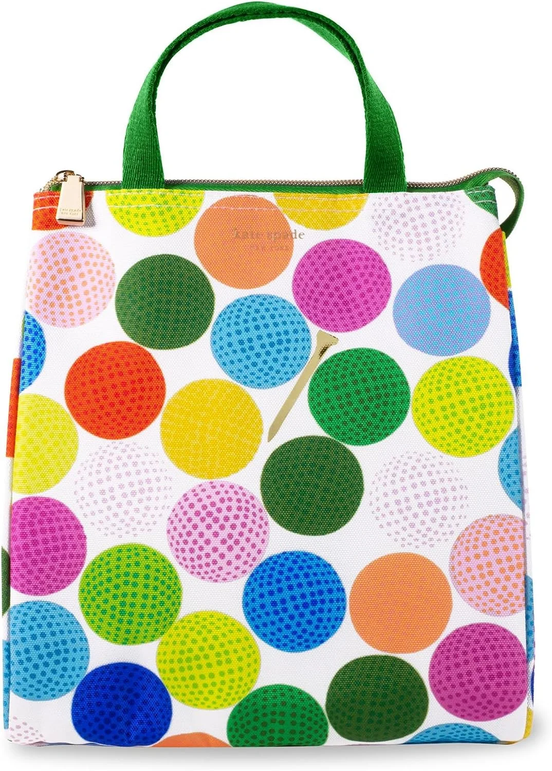 Spade New York, Portable Soft Cooler Lunch Bag with Silver Insulated Interior Lining and Storage Pocket, Joy Dot - Image 4