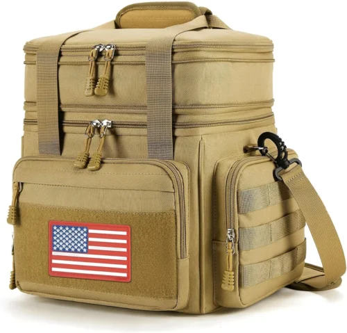 Tactical Lunch Box for Men - Large Lunch Bag Double Deck