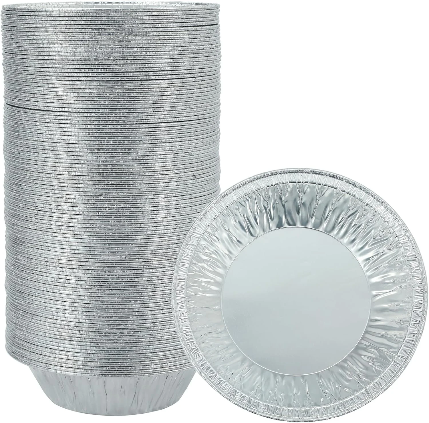 Waytiffer 50 Pack - Pie Pans 4 inch, Mini Pie Tins HEAVY-DUTY Disposable Aluminum Foil Tart/pie Pans for Baking Easily Stack & Store, Freeze & Reheat - Image 3